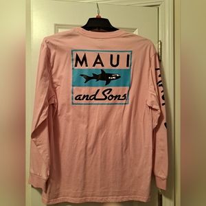 Maui and Sons Pink Graphic Long Sleeve
